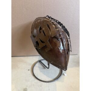 San Francisco 49ers Brass Metal Football With Stand Vintage Collectible RARE